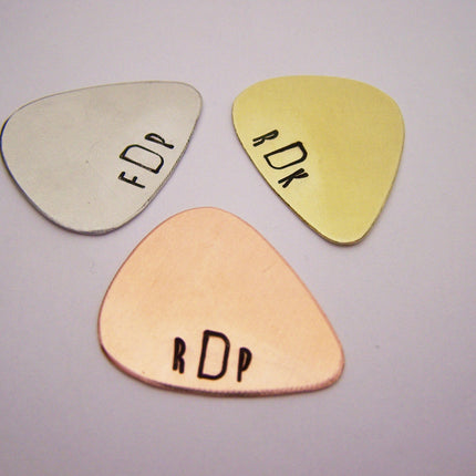 Hand Stamped Guitar Pick