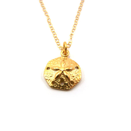 Sand Dollar Charm 14k Gold Fill Necklace