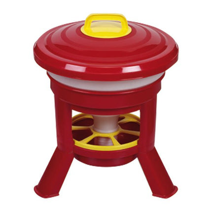 Imperial Hopper Feeder with Legs, 20 Liter – Large Capacity Plastic Poultry Feeder