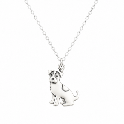 Jack Russell Dog 925 Sterling Silver Necklace