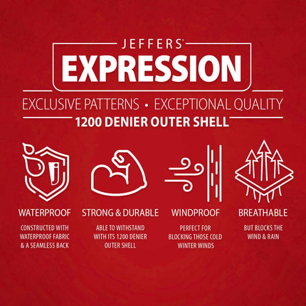 Jeffers Expression 1200 Denier Standard Neck Turnout Horse Blanket, 240 Gram