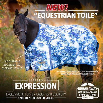 Jeffers Expression 1200 Denier Standard Neck Horse Turnout Sheet, 0 Gram