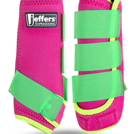 Jeffers Expression Neon Protective Boots for Horses