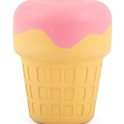 Jeffers Ice Cream Cone Natural Rubber Stuffable Treat Dispensing Dental Dog Chew Toy