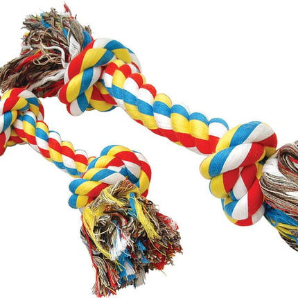 Jeffers Multi-Colored Braided Rope Bone Tug Toy for Dogs