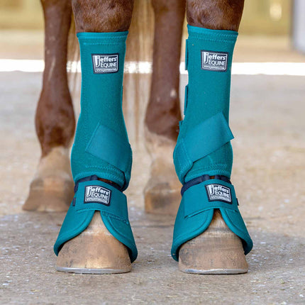 Jeffers No-Turn Bell Boots for Horses, Solid Colors, 2 ct
