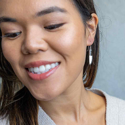 Sterling Silver Kitchen Knife Dangle Earrings – Edgy Handmade Statement Jewelry