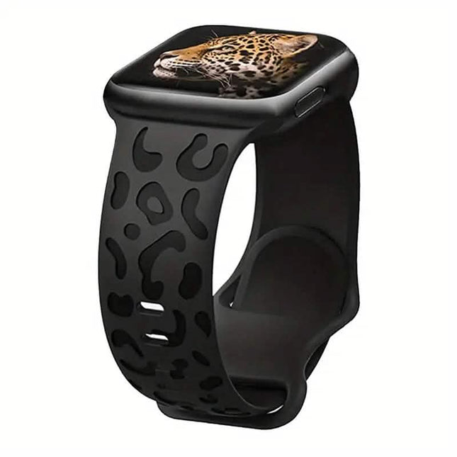 Leopard Engraved Replacement Band Compatible with iWatch