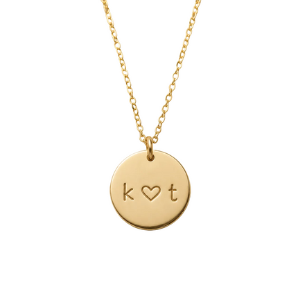 Lovers Disc Necklace