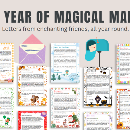Little Letters Mail Club – Personalized Letters + Monthly Word Searches