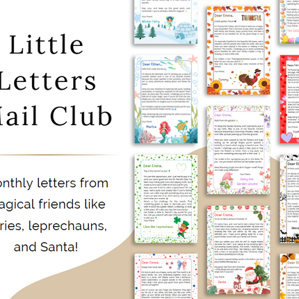 Little Letters Mail Club – Personalized Letters + Monthly Word Searches