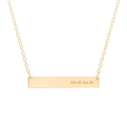 Mama Bar 14k Gold Filled Necklace