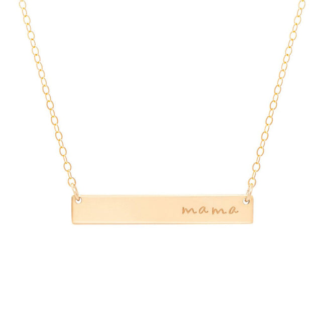 Mama Bar 14k Gold Filled Necklace