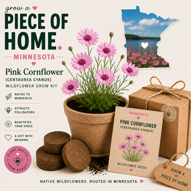 Minnesota Pink Cornflower Grow Kit