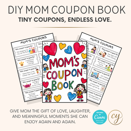 DIY Mom's Coupon Book – Printable Gift from Kids