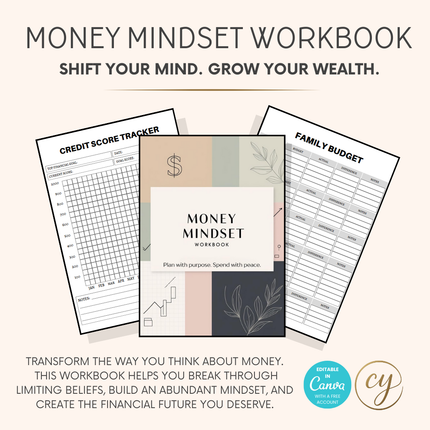 Money Mindset Workbook | 50-Page Budget Planner