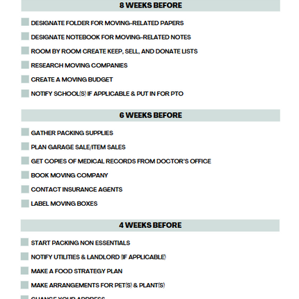 Ultimate Moving Planner – 35-Page Editable Canva Template