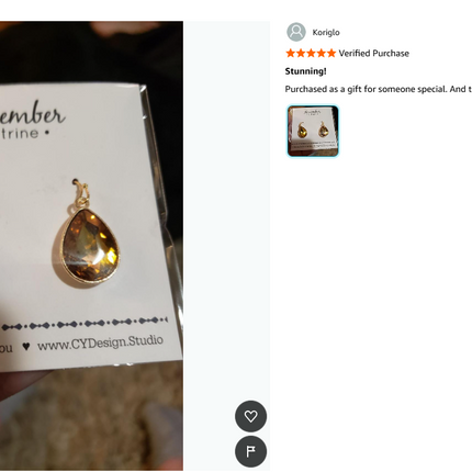 November Birthstone Earrings – Citrine Teardrop Crystal Earrings – 14k Gold Filled Dangle Earrings Gift for Her