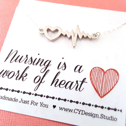 Nursing is a Work of Heart Necklace