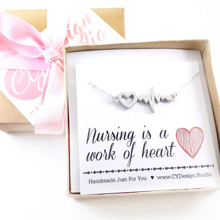 Nursing is a Work of Heart Necklace