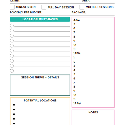 Photography Business Planner | 50+ Page Canva Template