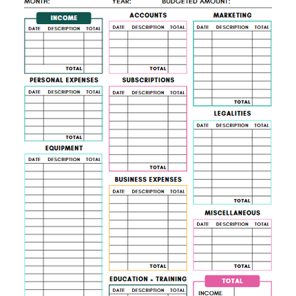 Photography Business Planner | 50+ Page Canva Template