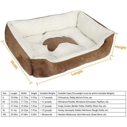 Pet Dog Bed Soft Warm Fleece