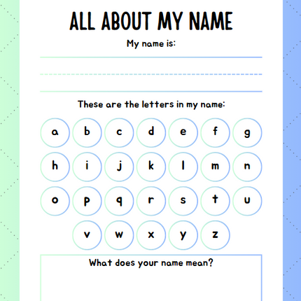 Editable Preschool Skills Workbook for Ages 3–4 – 17 Pages