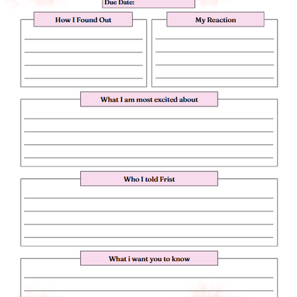 Pregnancy Journal – 58-Page Editable Canva Template