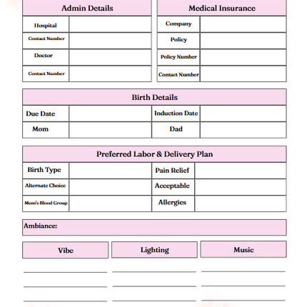 Pregnancy Journal – 58-Page Editable Canva Template