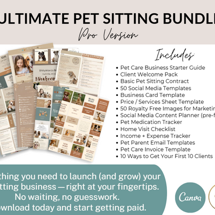 Ultimate Pet Sitting Bundle – Pro Version