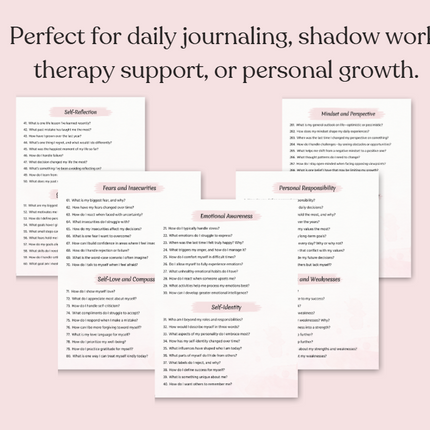 400 Self-Awareness Journal Prompts (Printable PDF)
