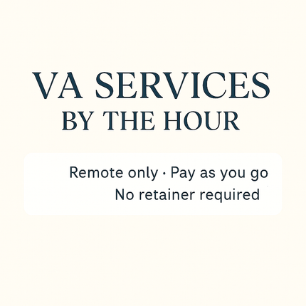 Remote E-Commerce & Admin Support – By the Hour