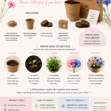 Gender Reveal Grow Kit