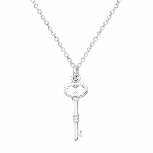 Sterling Silver Key Necklace