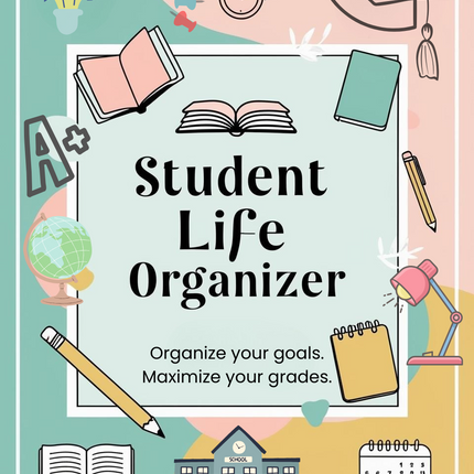 Student Life Organizer | 48-Page Printable & Canva Template