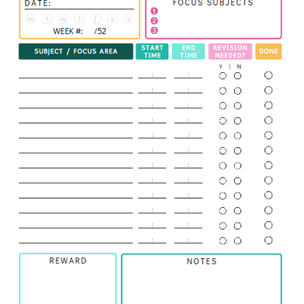 Student Life Organizer | 48-Page Printable & Canva Template