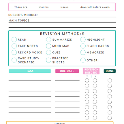 Student Life Organizer | 48-Page Printable & Canva Template