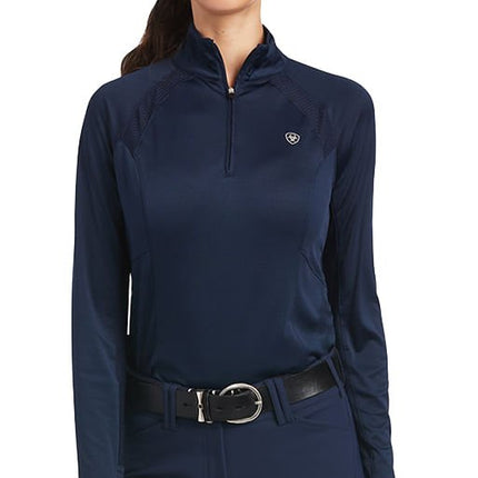 Ariat Womens Sunstopper 2.0 1/4 Zip Long Sleeve Baselayer