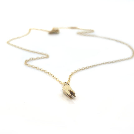 Tiny Tooth Charm Necklace - 14k Gold Filled Jewelry - Handmade Necklace