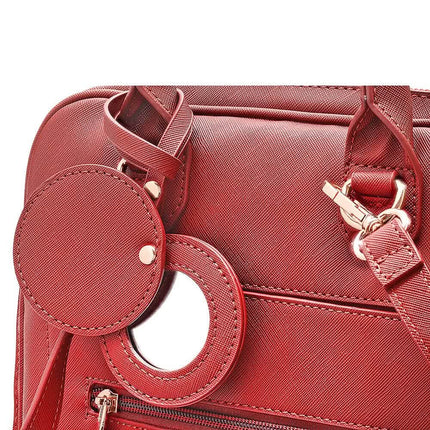 Unisex Super Soft Premium Vegan Leather Travel Backpack with 6 Compartment