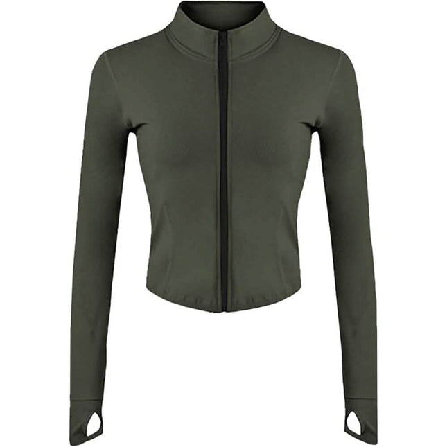 Women's Athletic Full Zip Lightweight Workout Jacket