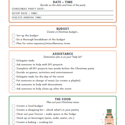 Christmas Planner Printable - 84 Page Holiday Organizer