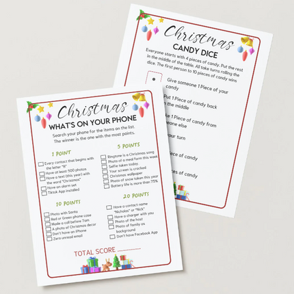 Christmas Party Games Bundle – Printable Holiday Fun!